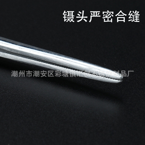 304 stainless steel plating tool tweezers, slender pointed tips, Western food chef style clips, laboratory tissue culture tweezers
