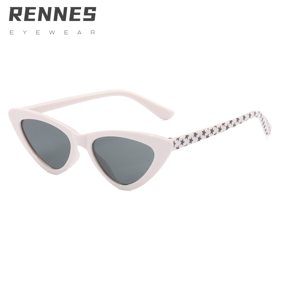 2021 nuevos niños ojo de gato gafas de sol estrella patrón gafas piernas estilo europeo y americano masculino y femenino bebé gafas de sol 8861