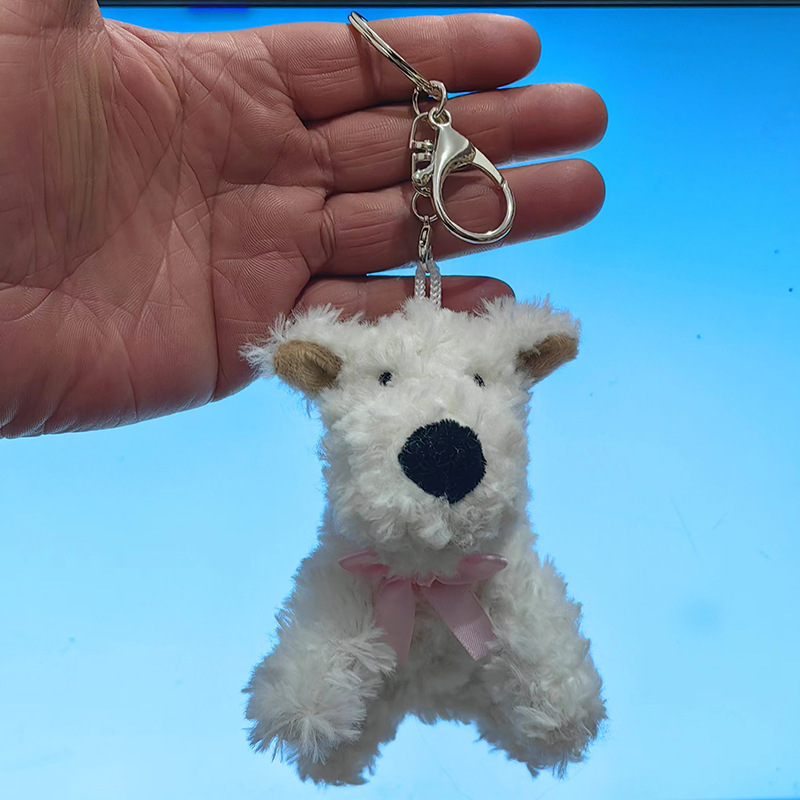 西高地の毛の犬のぬいぐるみの漫画のキーホルダーのペンダントの懐の車の装飾品のリュックサックの装飾のアイデアの贈り物|undefined