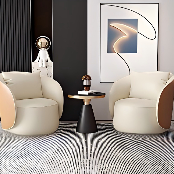 Hotel de lujo ligero recepción sala de ventas sofá / silla simple salón de belleza moderno simple combinación de mesas y sillas de ocio club