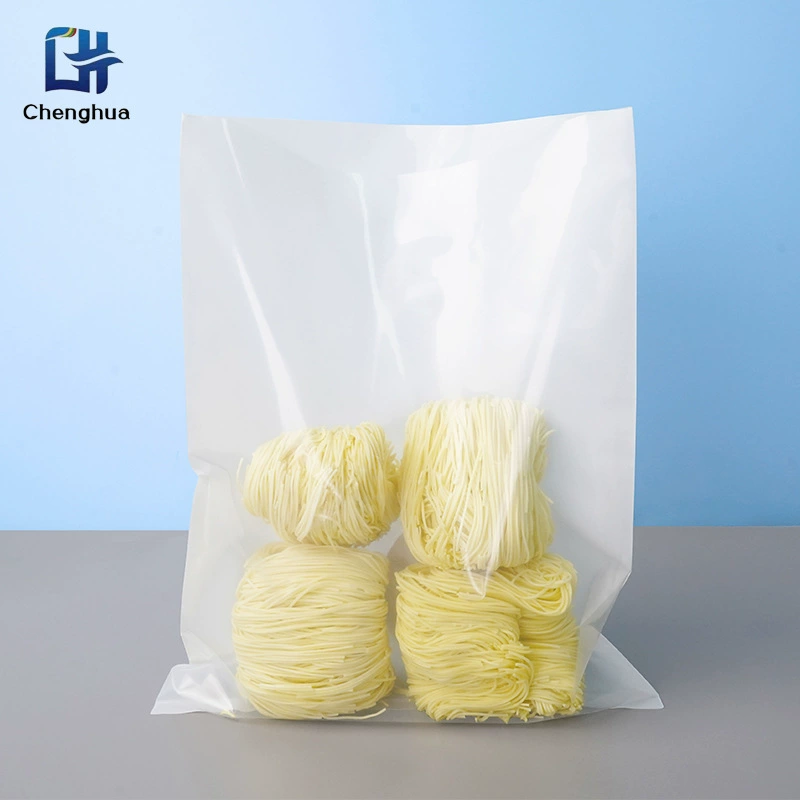 Плоский многоцветный пластиковый пакет для пищевых продуктов с плоским карманом, индивидуальный размер, односторонняя прозрачная упаковка