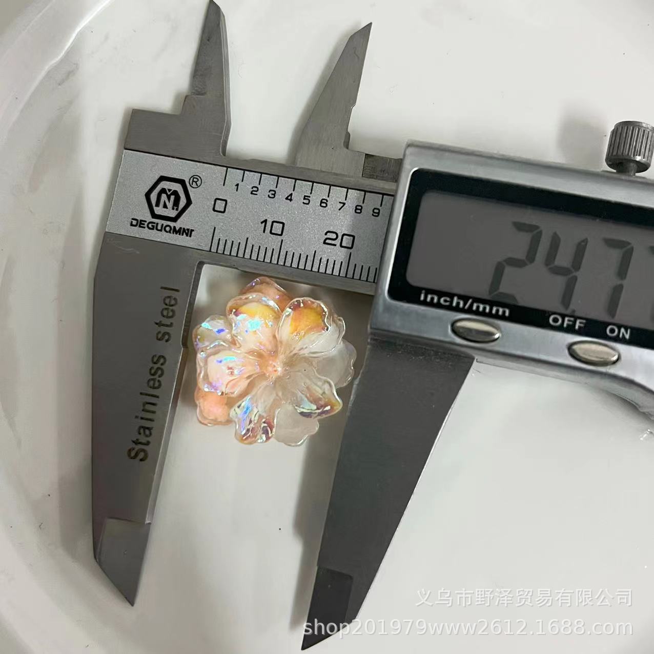 Nuevo luminoso Mabei Tarjeta de flor de cinco pétalos 25 floreciente Rosa japonés material hecho a mano accesorios para el cabello DIY en stock al por mayor