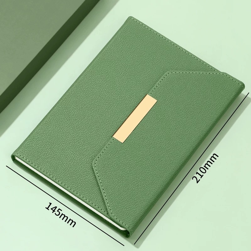 A5 juego de caja de regalo de cuaderno de negocios de tres pliegues de alta gama, cuaderno de registro de estudiante de oficina de alto valor personalizado