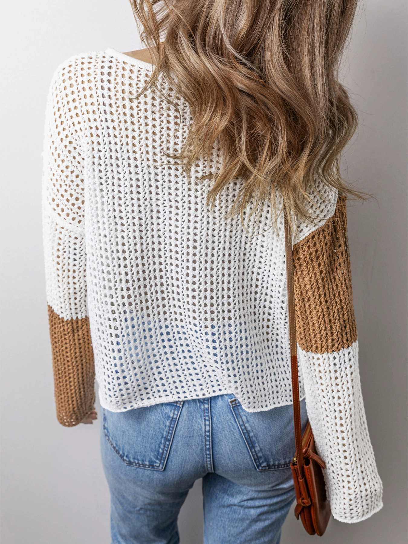 «(Cross-border trading)» Autumn long-sleeve sweater, V-neckline, European style