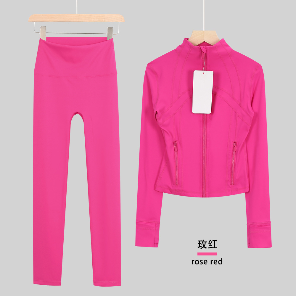 Lululacie chaqueta de cuello corto de nueve puntos chaqueta deportiva DF chaqueta chaqueta chaqueta de manga larga ropa de yoga de fitness para mujeres