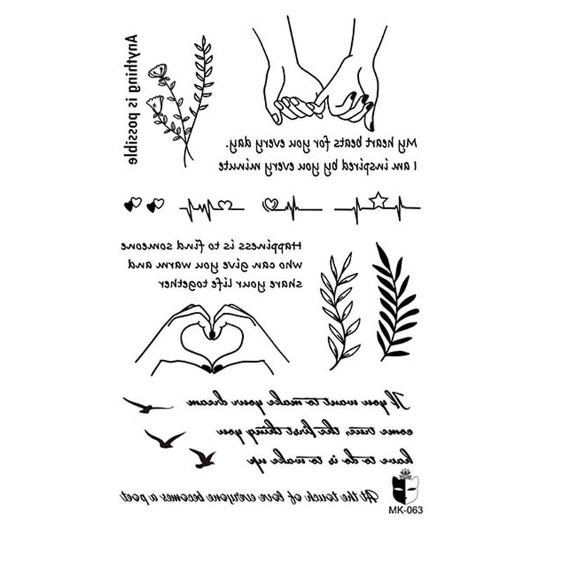 Animal blanco y negro desechable pegatinas de tatuaje belleza pegatinas de tatuaje moda estética patrón de personalidad dama pegatinas de tatuaje