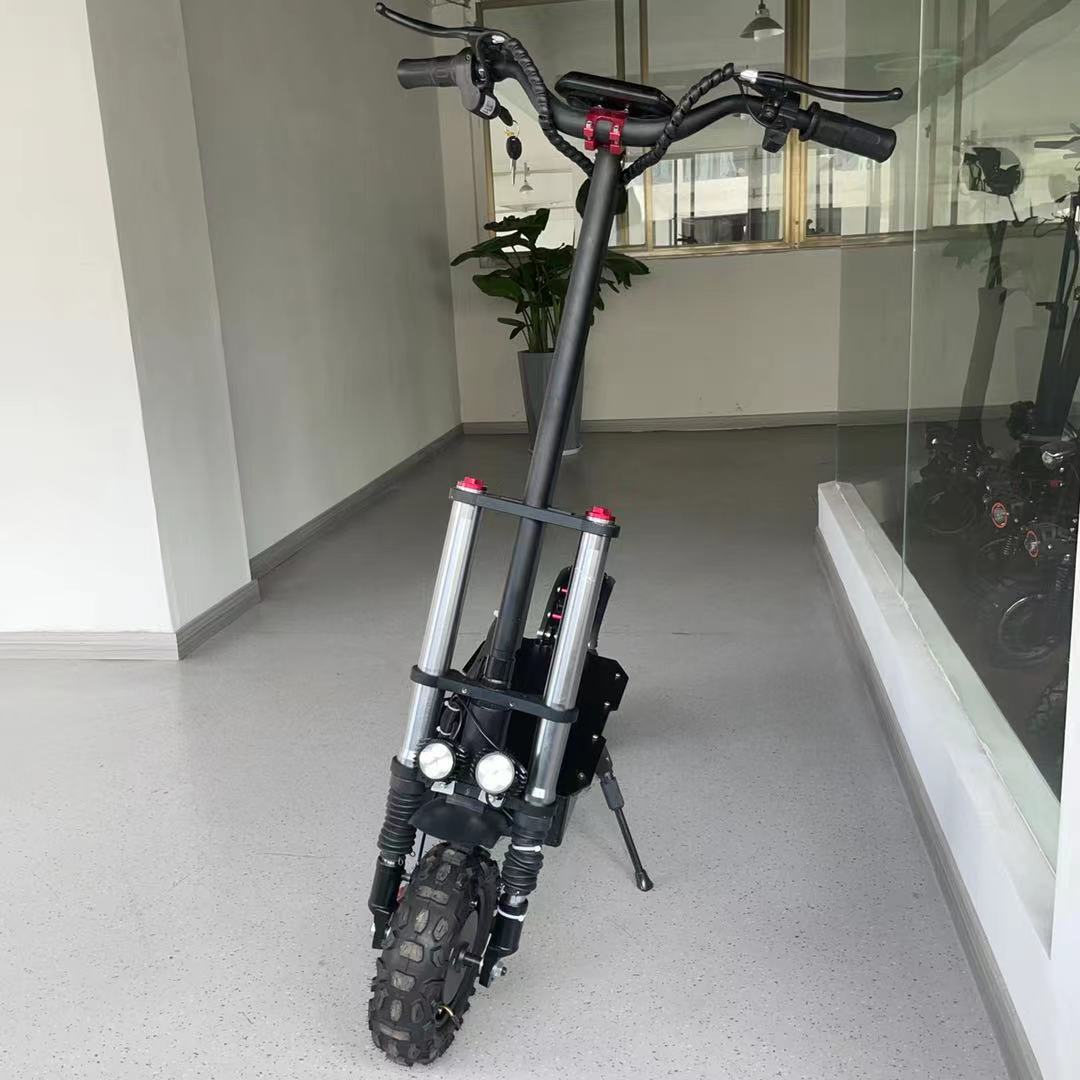 Factory direct sale dual pole dual drive 2400W60V high power electric scooter adult folding small electric car