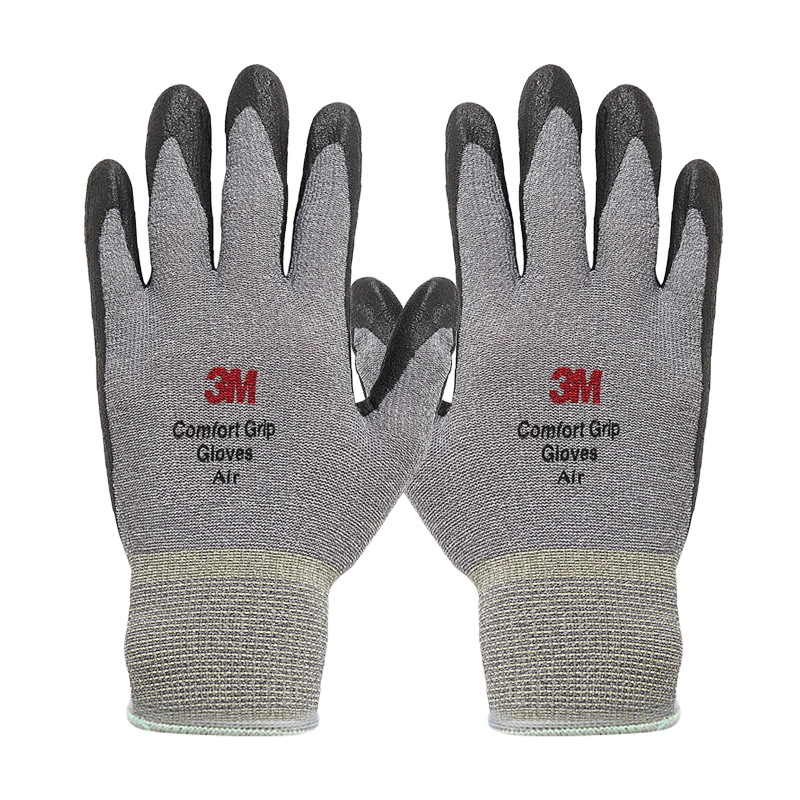 3M cómodo antideslizante resistente al desgaste de caucho transpirable nitrilo nylon recubierto guantes sitio de construcción trabajo guantes de protección laboral lote