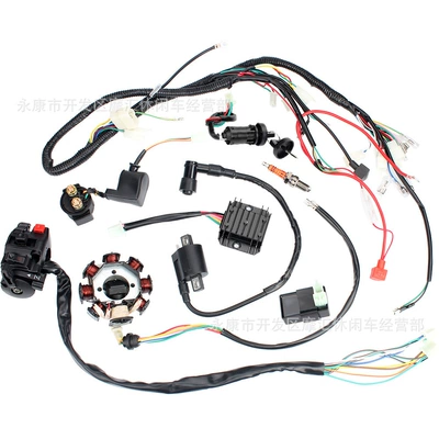 Three-Hole Complete Wiring Harness – Power supply, ignition system accessories
