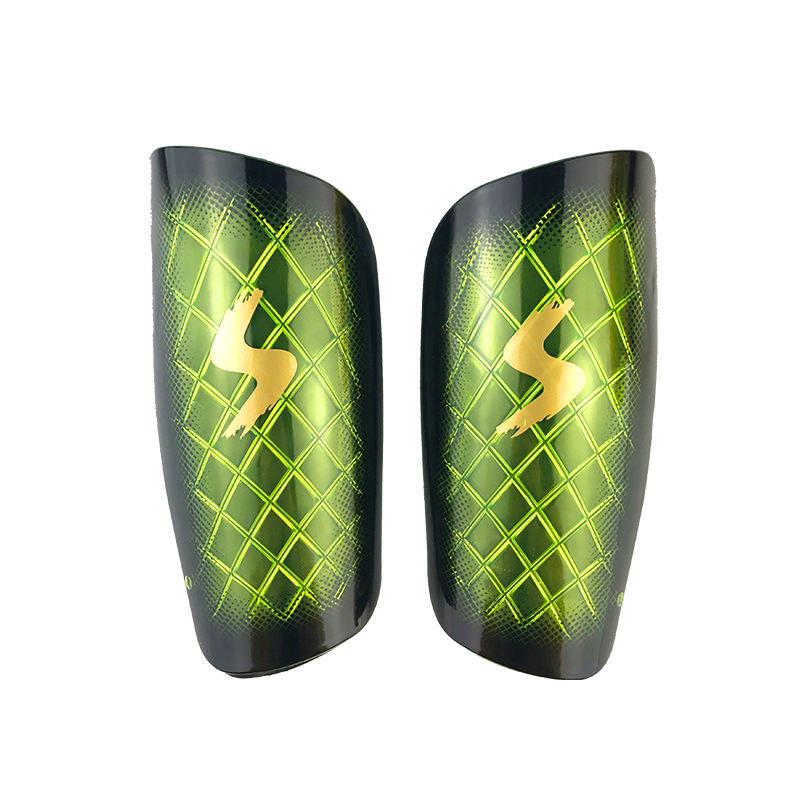 Aikedifei 7028 # patrón de diamante transparente protector de la pierna de inserción de color de fútbol Shin Guard protección anticolisión