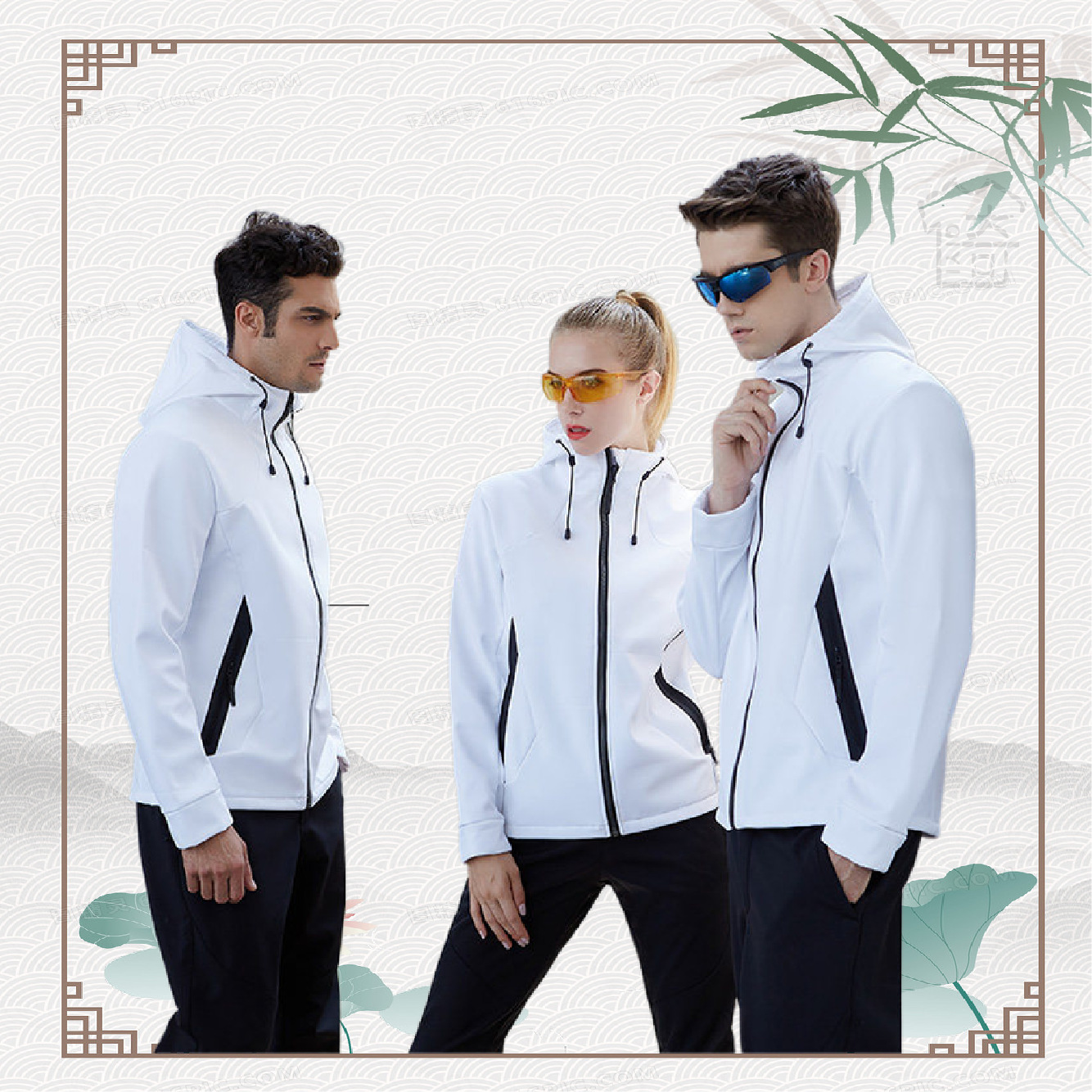 新款秋冬户外运动软壳冲锋衣外套定制印logo团体工衣批发加工定做