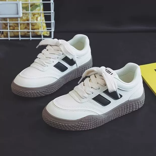 Ретро дикие желтые кроссовки женские толстые подошвы 2025 осень новая дышащая спортивная повседневная обувь Академия ветра маленькие белые туфли