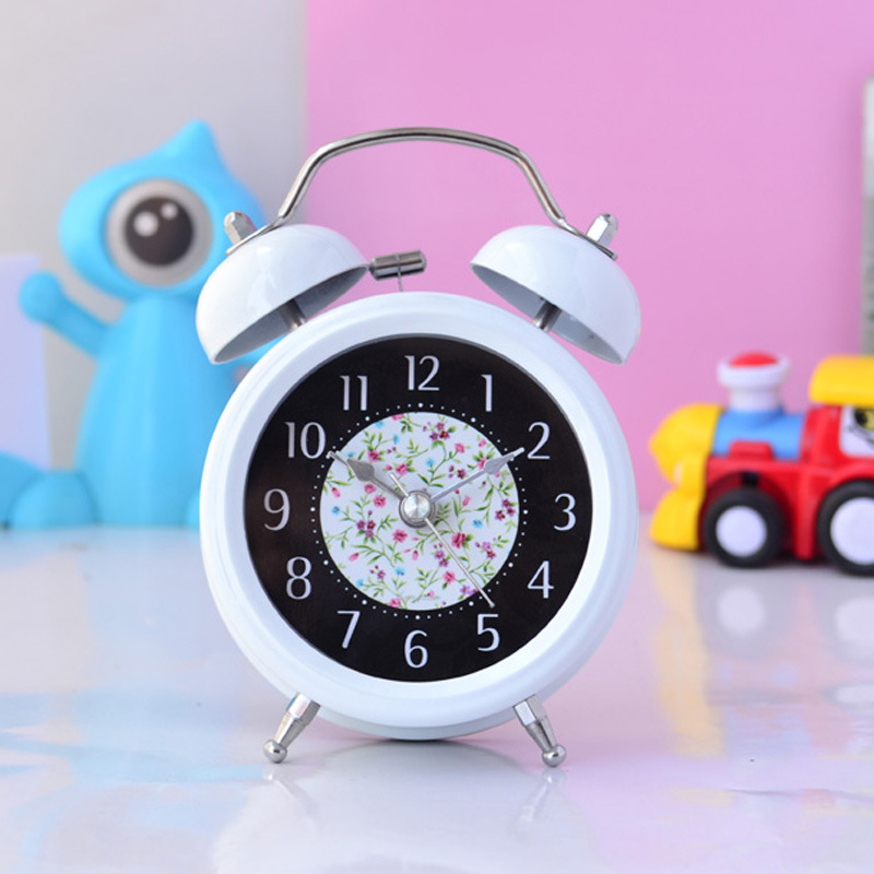South Korean exports fashion Paint 3 inch Lazy alarm clock Mute Antique alarm clock