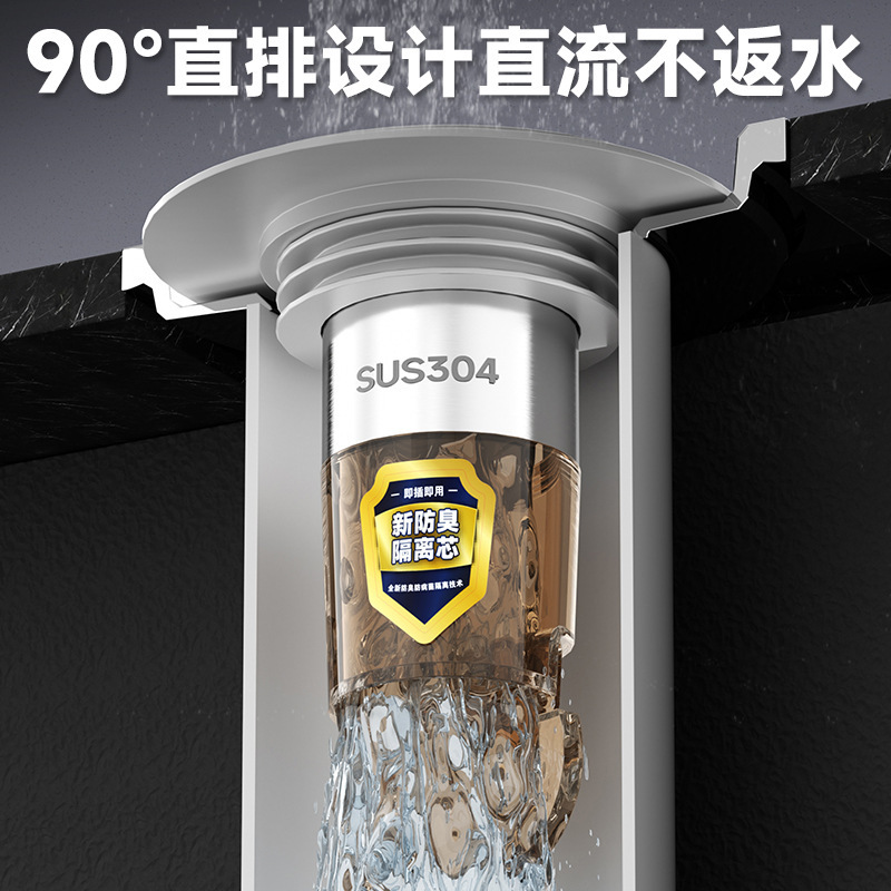 卫生间密封下水道防臭堵口贴内芯防虫防反神器大滤网地漏芯地漏盖|undefined