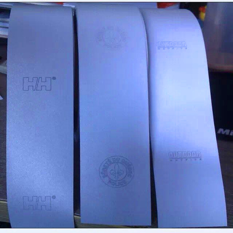 定制反光LOGO隐形防伪反光材料防水耐刮服装辅料