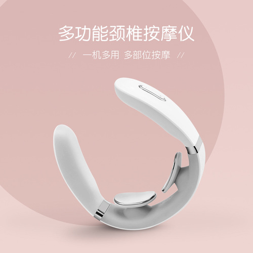 Neck Massager with Smart Pulse, Heated Neck Support, Multifunctional Neck Therapy Massager