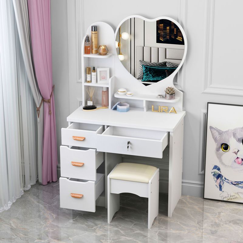 Tocador Mesa 918 dormitorio pequeño apartamento de almacenamiento mesa de maquillaje con luces Comercio exterior transfronterizo