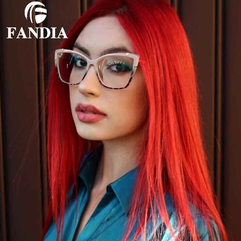 Gafas con Protección Anti-Luz Azul TR90 para Mujer, Montura Cuadrada con Patillas Flexibles, Sin Graduación, Diseño Moderno, Comercio Exterior Transfronterizo 95708