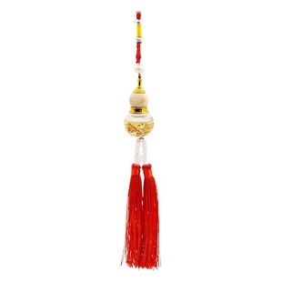 Car glass bottle gourd pendant gold foil bottom double spike gourd pendant car accessories car pendant pendant