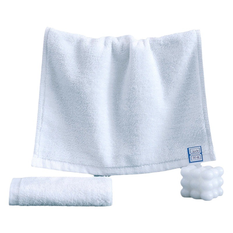 White Square Cotton Kindergarten Children's Dining Square Hotel Hot Pot Aviation Square Face Wiping White Small Square