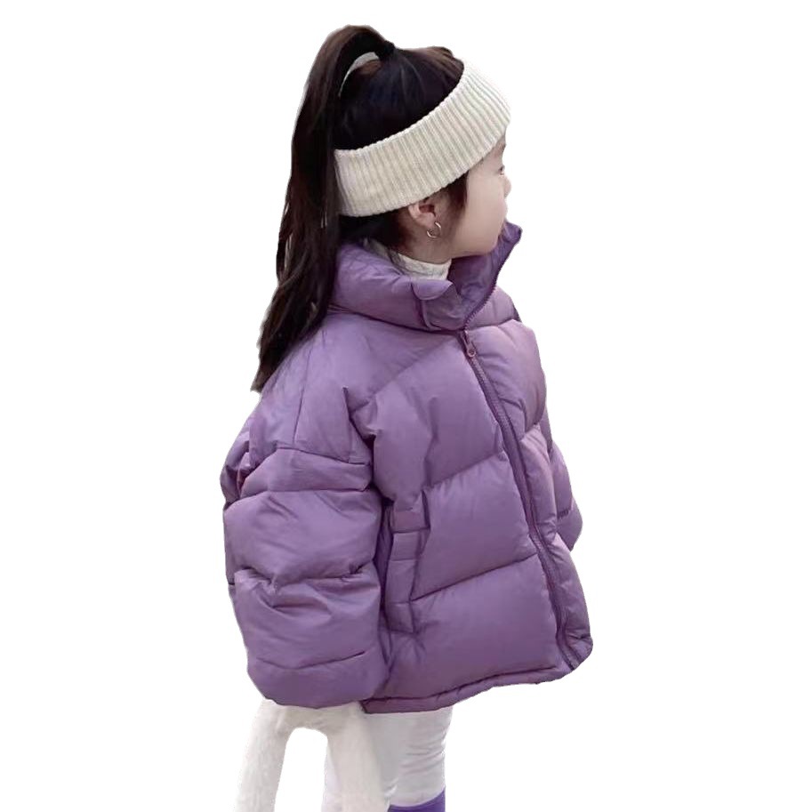 Winter New Cotton Clothes Korean Edition Standing Collar Boys Girls Small and Medium Sized Children's_voghion.com