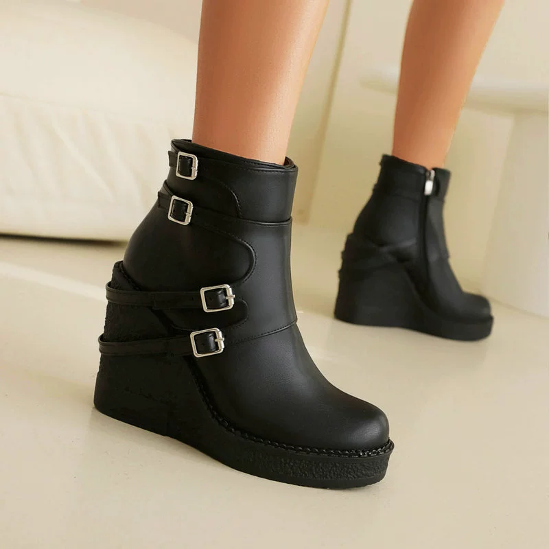 Демисезонный черный ремень, пряжка, low boots, 2024 год, 40