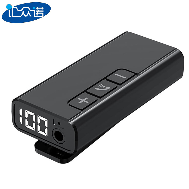 GR13 Bluetooth receiver digital display car hands-free call card speaker headset wireless audio converter