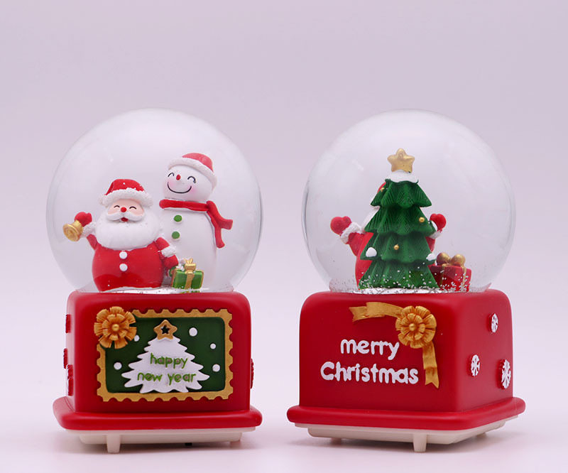 Weihnachten Weihnachtsbaum Weihnachtsmann Schneeflocke Kunststoff Harz Weihnachten Ornamente 1 Stück display picture 2