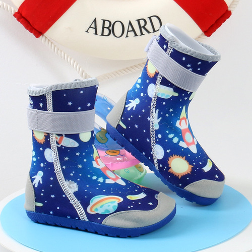 Children's high-top swimming shoes, baby beach socks, non-slip diving shoes, snorkeling socks, adult barefoot soft shoes, beach shoes