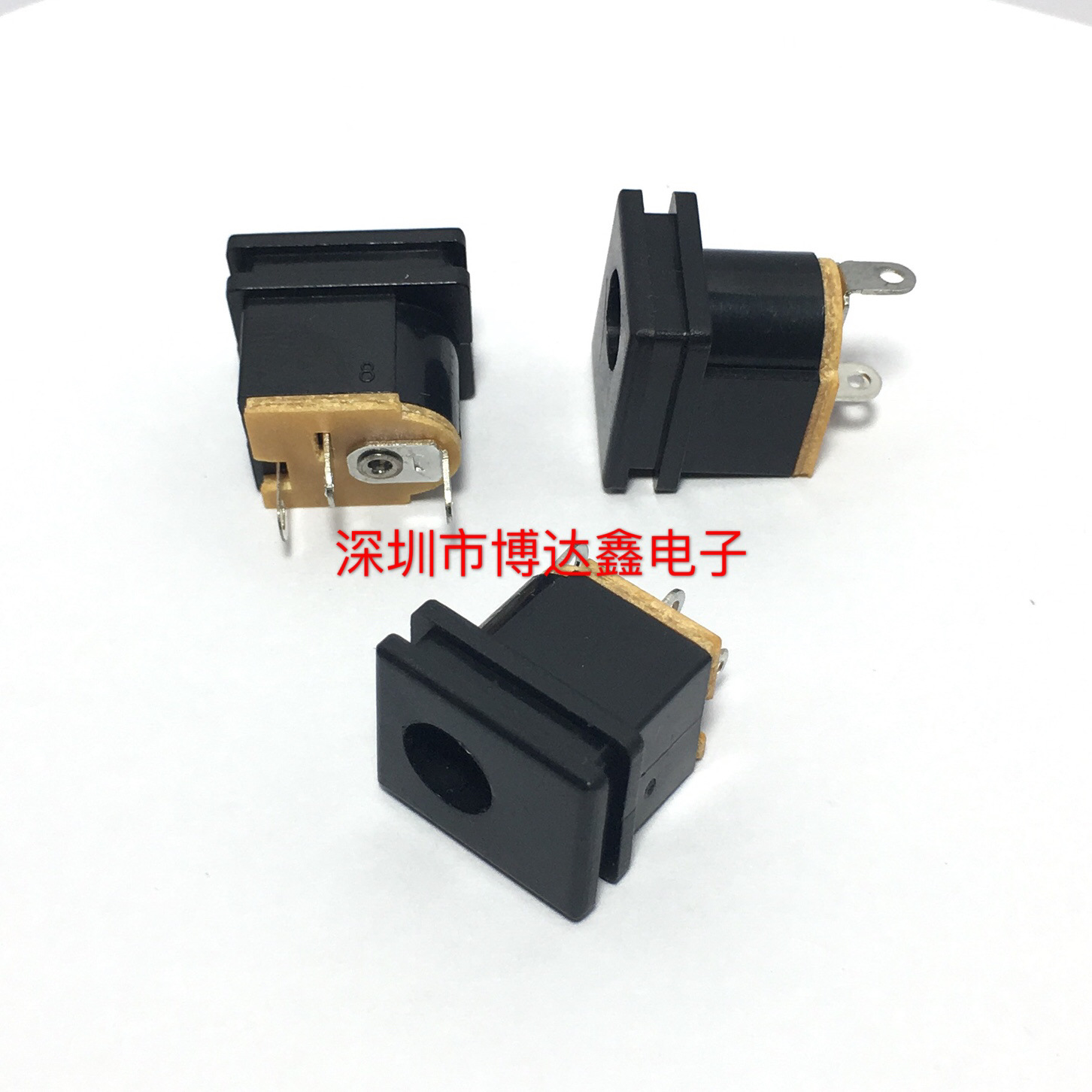 DC-0052电源插座/DC插座 三脚 平针/圆针 内芯针2.1MM 充电插座