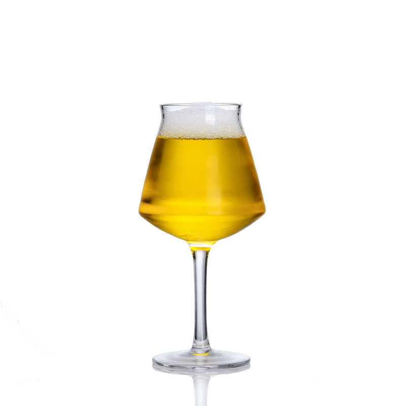 Vaso de cerveza especial fresco de teku artesanal belga, copa de tulipán, copa de vino tinto de cristal, copa de vino