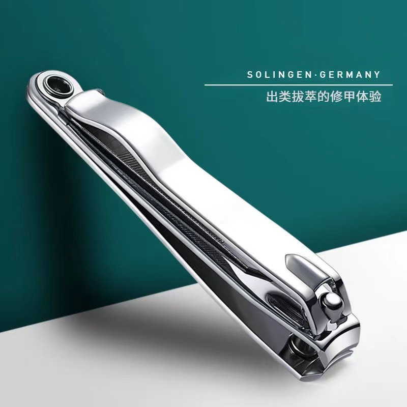 Factory carbon steel nail clippers single portable large nail clippers household rotating nail clippers manicure tools with file