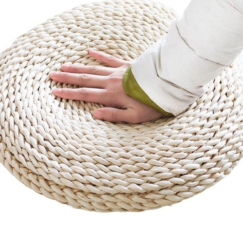 Futon tatami cushion Japanese cattail mat floor mat Zen meditation round yoga mat rattan futon mat