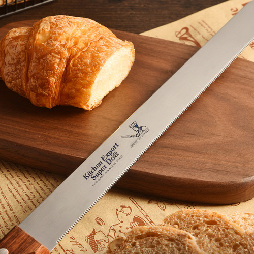 Baking cake knife for cake shop specialized knife cake reverse serrated knife coarse tooth knife fine tooth knife baking handle knife