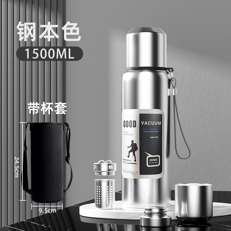 Nuevo tipo de alta capacidad 316 taza de acero inoxidable al aire libre hervidor de agua de acero inoxidable taza de separación de agua de té image 22
