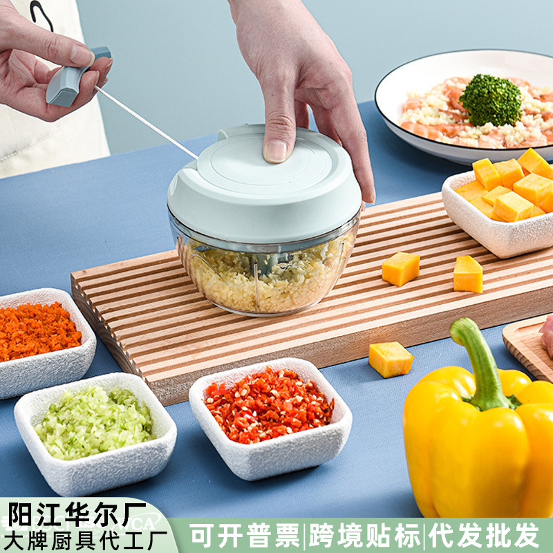 In-Stock Garlic Press Manual Garlic Masher Kitchen Mini Garlic Crusher Garlic Meat Mincer Baby Food Ingredient Mixer