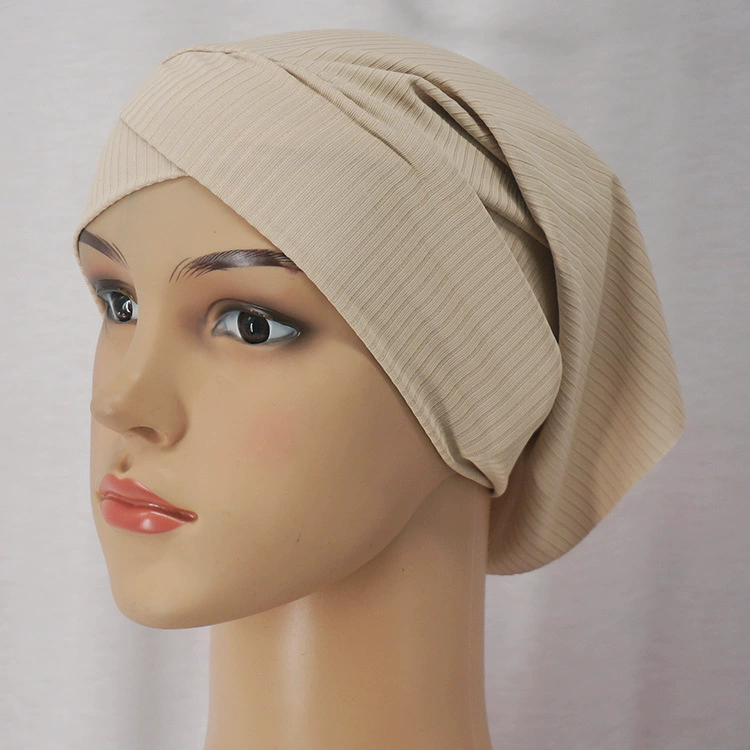 Плоский цялый клок wholesale pit strip sweat cloth forehead cross cap elastic good base cap Muslim ladies Arabic tube cap
