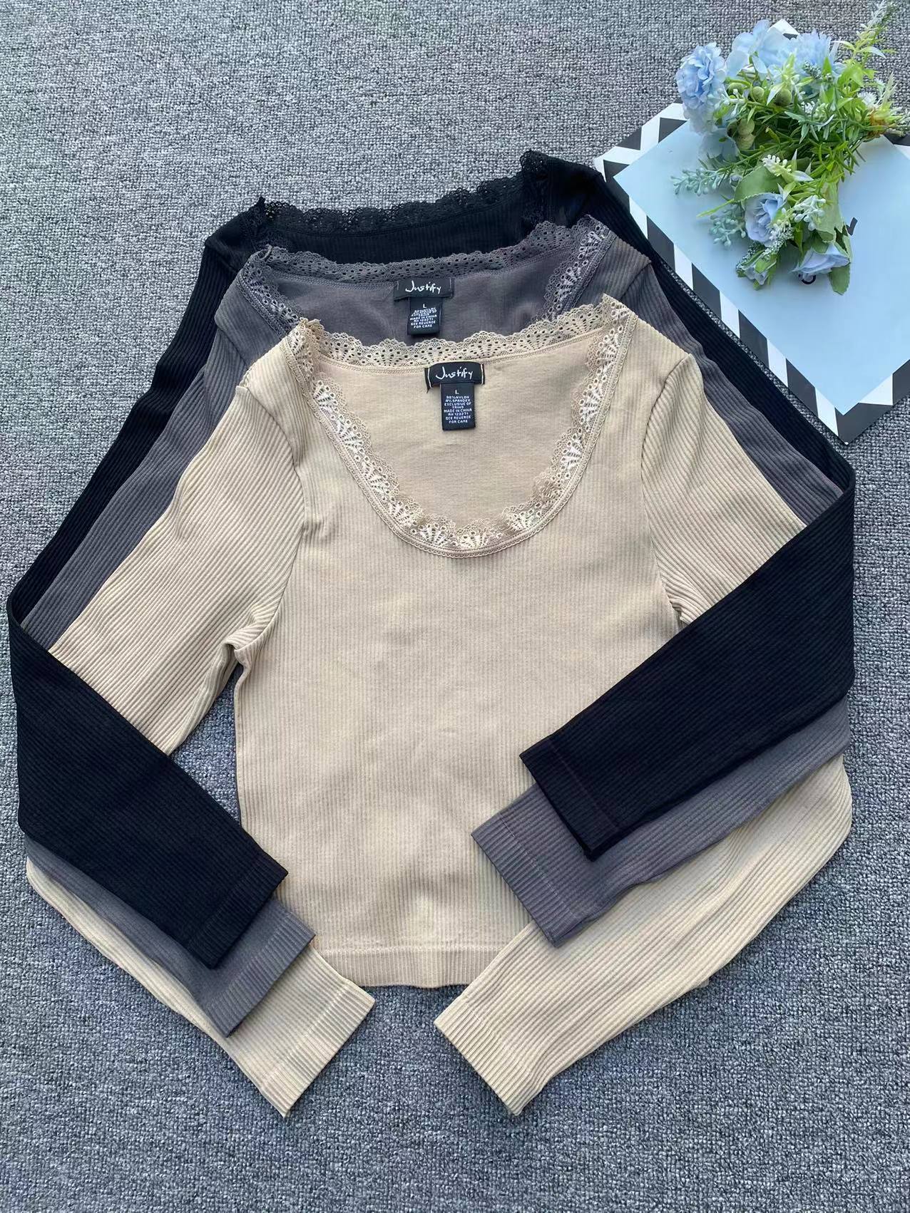 Exportación única extranjera nueva sin fisuras bottoming top de gran tamaño estiramiento cómodo prendas de vestir exteriores superior al por mayor