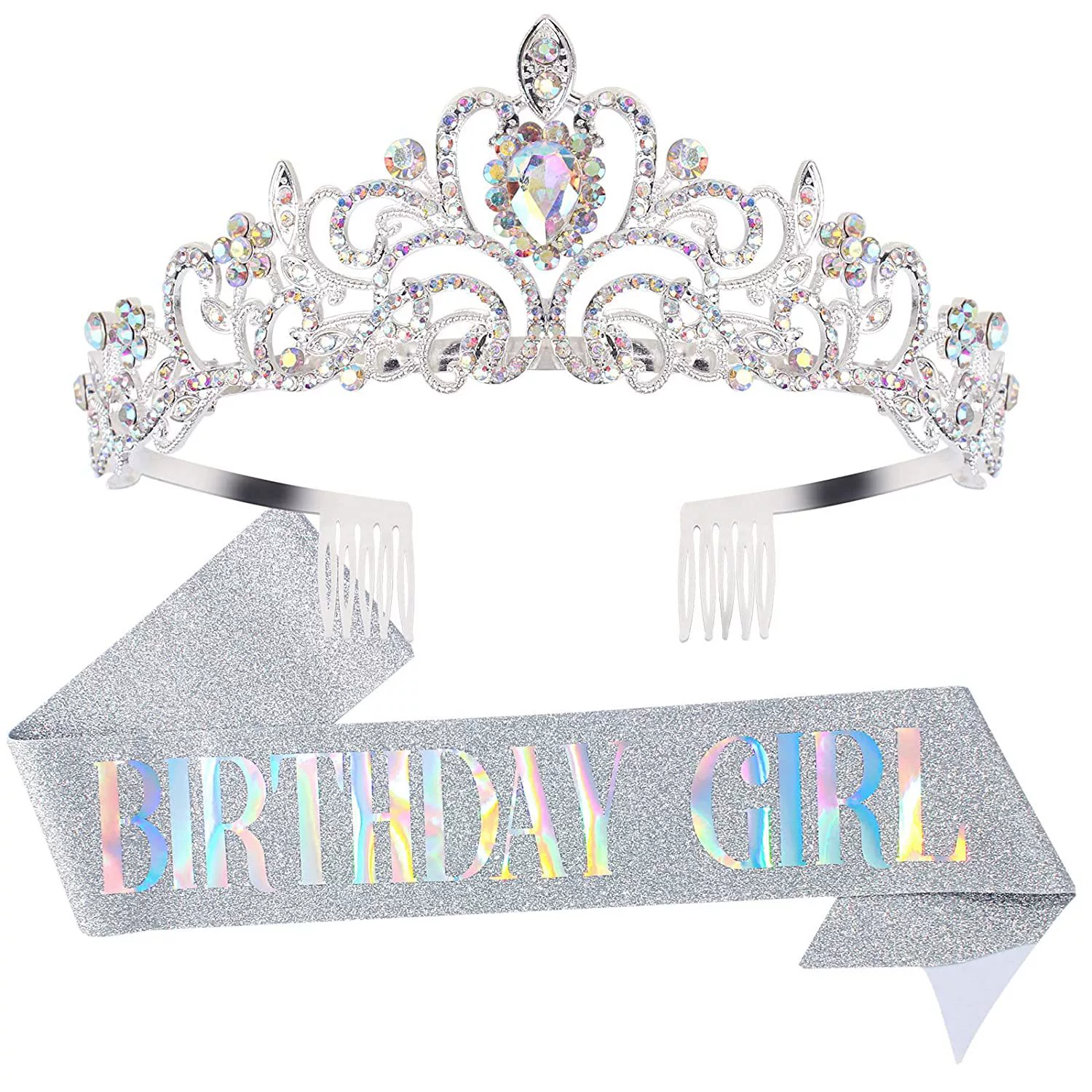 Европейско-американский набор на день рождения: наплечная лента-корона BIRTHDAY QUEEN/GIRL, праздничный набор