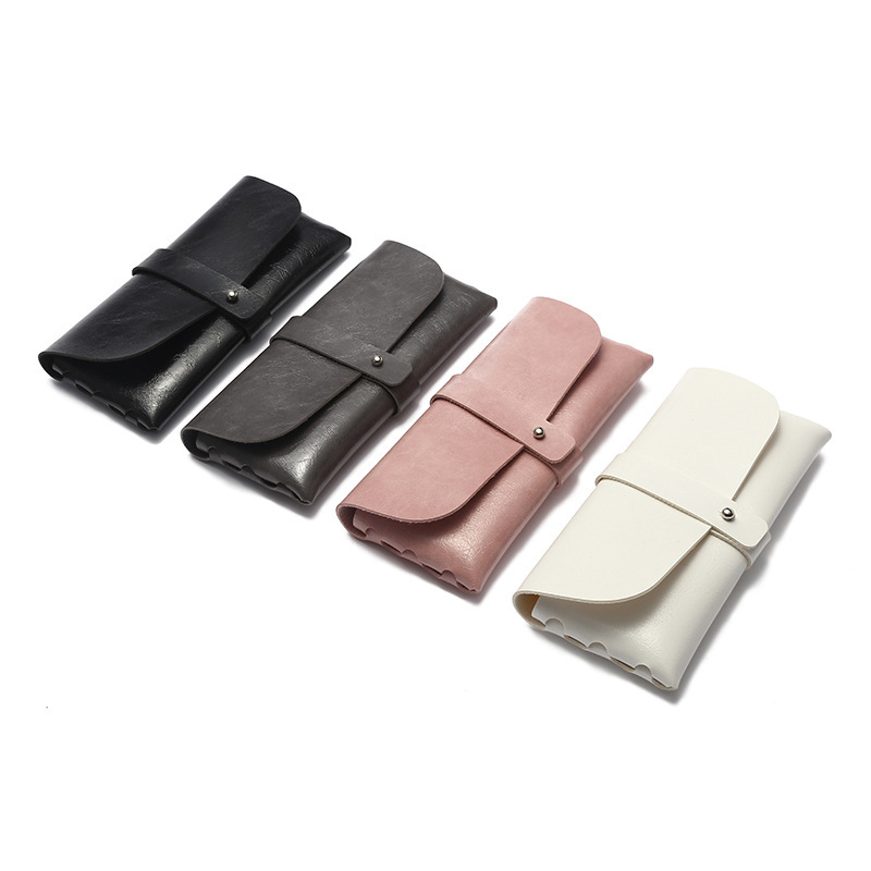 Glasses Case Made of Soft Leather, Fashionable and Pressure-Resistant Portable Case, Sunglasses Case, Simple High-Quality Retro Glasses Case Glasses Case Made of Soft Leather, Fashionable and Pressure-Resistant Portable Case, Sunglasses Case, Simple High-Quality Retro Glasses Case