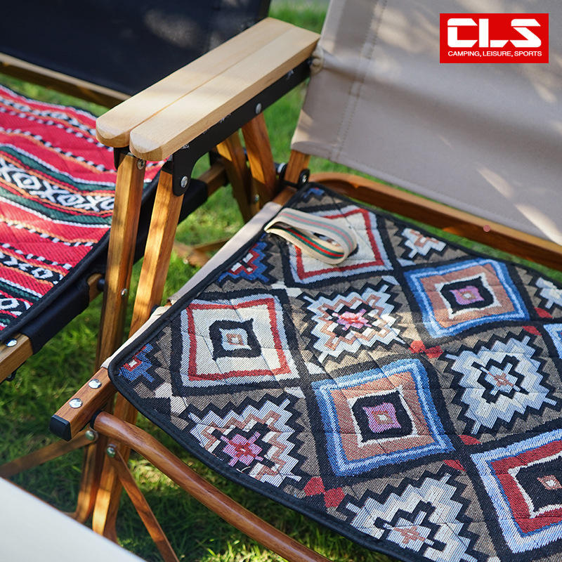 야외 방습 쿠션 휴대용 의자 쿠션 경량 소형 접이식 에스닉 스타일 두꺼운 방수 단일 소형 바닥 매트