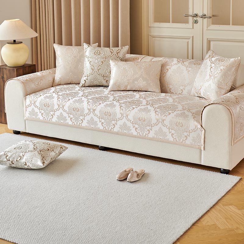 Housse de canapé élastique style romantique français moderne_voghion.com