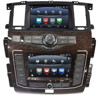 Suitable for Nissan Patrol: DVD Navigation - nissan-patrol-original-car-style-dual-screen-7862-solution-464g