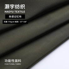 条感记忆布 75D*300D防水羽绒服夹克用布平纹运动衣裤面料厂家