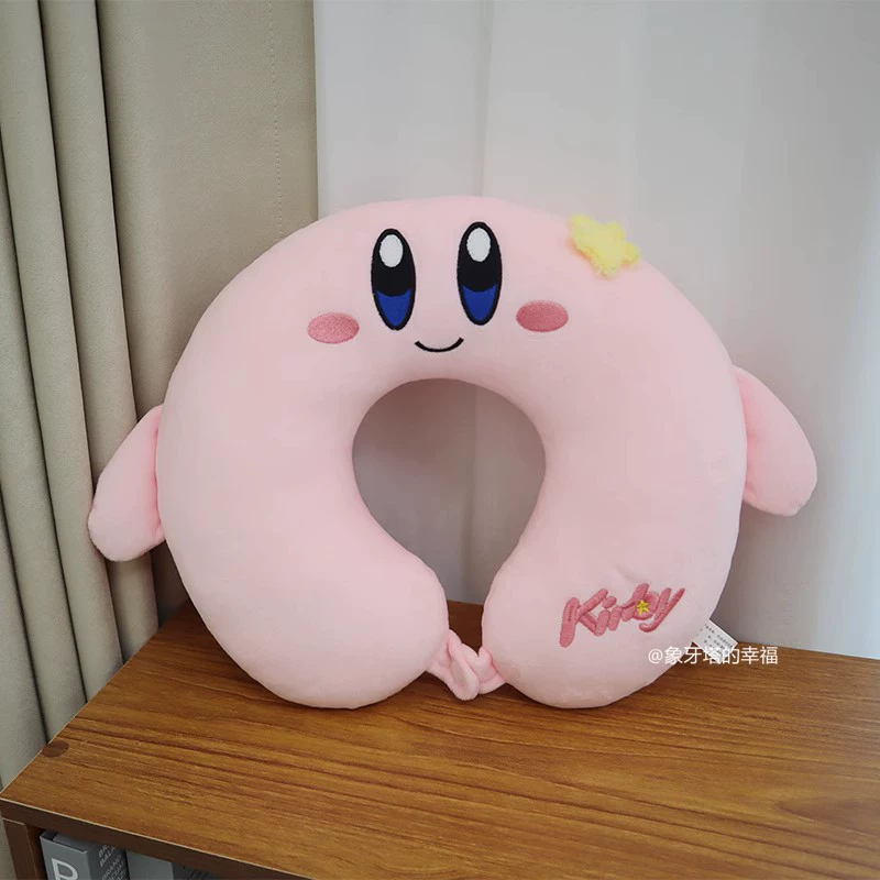  cartoon neck pillow with hood for sleep for traveling, airplane, hat, with neck protection