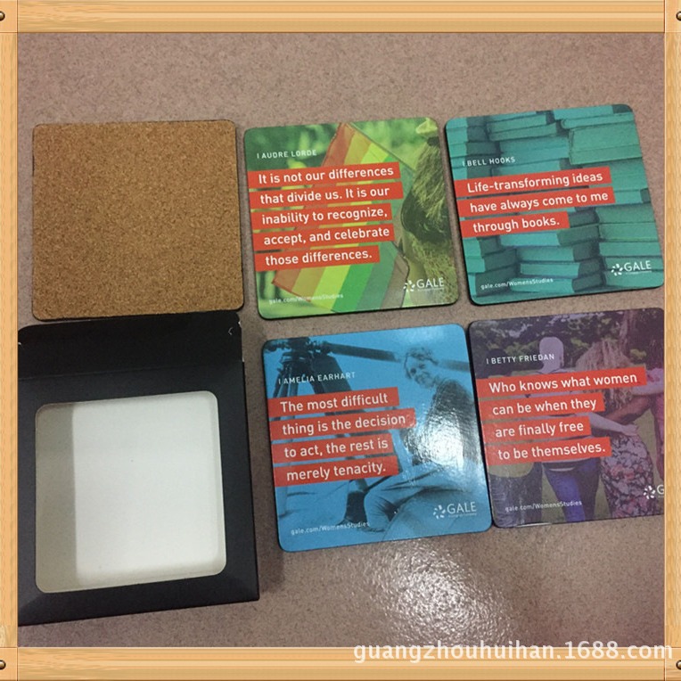 공장 공급 맥주 흡수성 종이 코스터 MDF 코르크 코스터 실크 스크린 연삭 가장자리 코르크 Tieisinus 플레이스매트