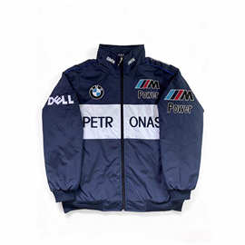 F1赛车服BMW刺绣新款跨境亚马逊欧美男女情侣时尚夹克棒球服