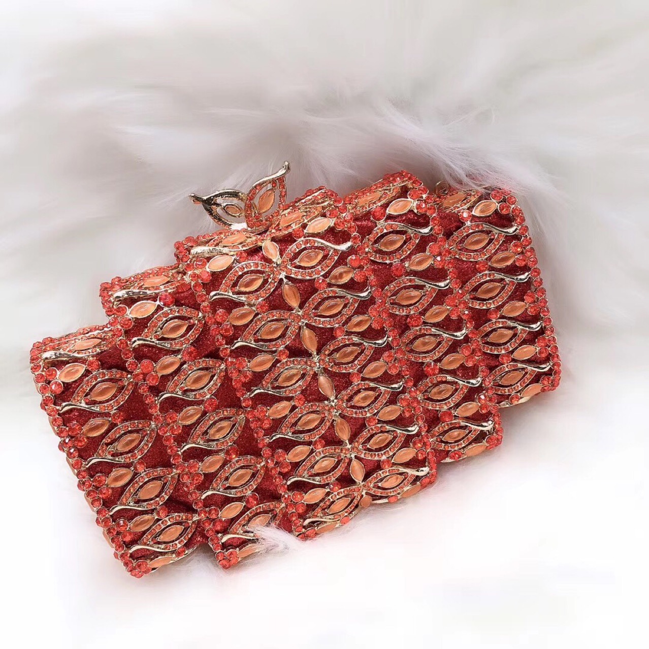 Bolsas tridimensionales de cerradura bolsas de maquillaje cuadrada cuadrada en stock, bolsas de maquillaje acrílicas suaves, bolsas de cena pequeñas y duras