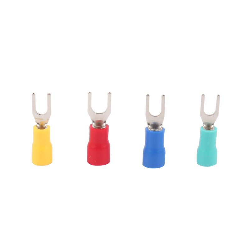 SV3.5-5叉型绝缘端头裸端头铜线鼻子 冷压叉型预绝缘接线端头