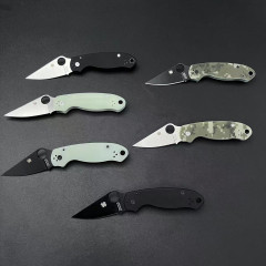 C223折刀spyderco蜘蛛折刀野外携帯ナイフg10柄クロスボーダーアウトドアナイフ防身戦術